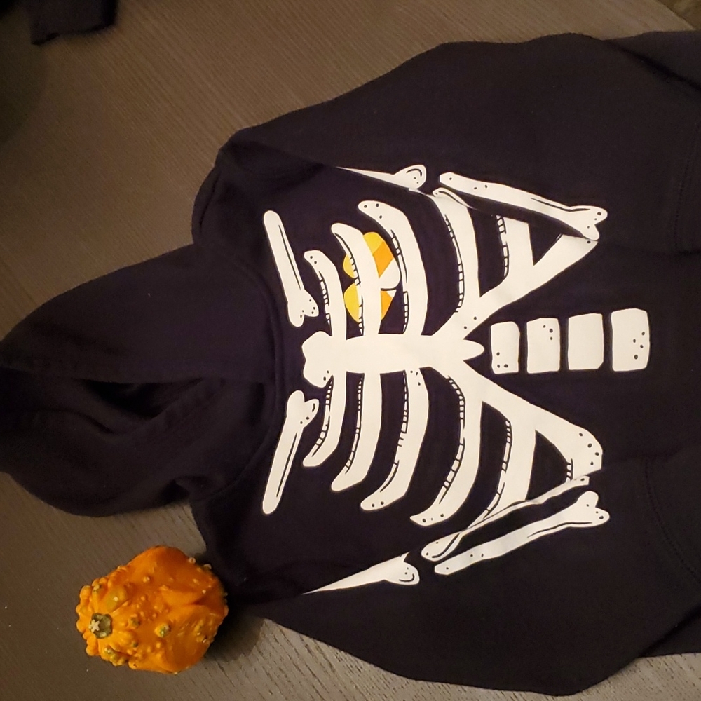 Unisex Old Navy Skeleton Sweatsuit with Candy Corns